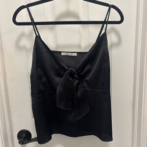 Satin Navy A&F Tanktop